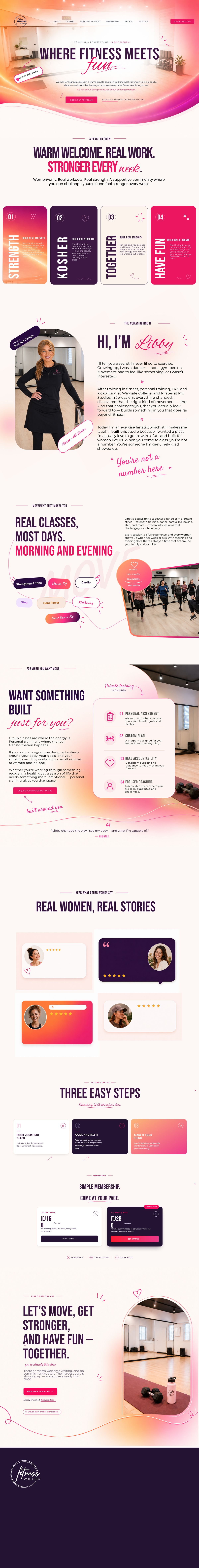 Fitness with Libby website \u2014 full page